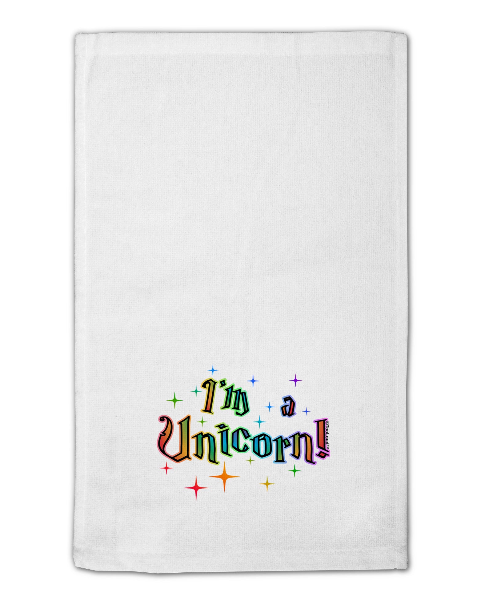 I'm a Unicorn Text 11&#x22;x18&#x22; Dish Fingertip Towel-Fingertip Towel-TooLoud-White-Davson Sales