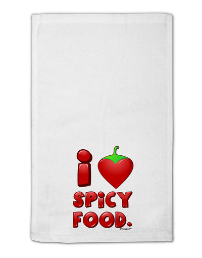 I Heart Spicy Food 11&#x22;x18&#x22; Dish Fingertip Towel-Fingertip Towel-TooLoud-White-Davson Sales