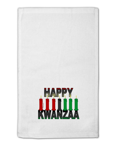 Happy Kwanzaa Candles 11&#x22;x18&#x22; Dish Fingertip Towel-Fingertip Towel-TooLoud-White-Davson Sales