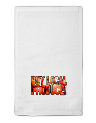 Buy Local Produce Tomatoes Text 11&#x22;x18&#x22; Dish Fingertip Towel-Fingertip Towel-TooLoud-White-Davson Sales