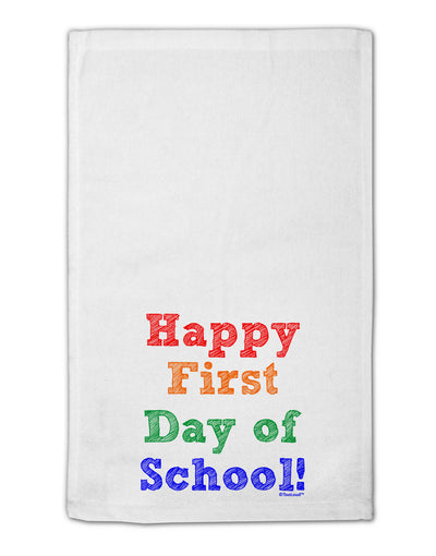 Happy First Day of School 11&#x22;x18&#x22; Dish Fingertip Towel-Fingertip Towel-TooLoud-White-Davson Sales