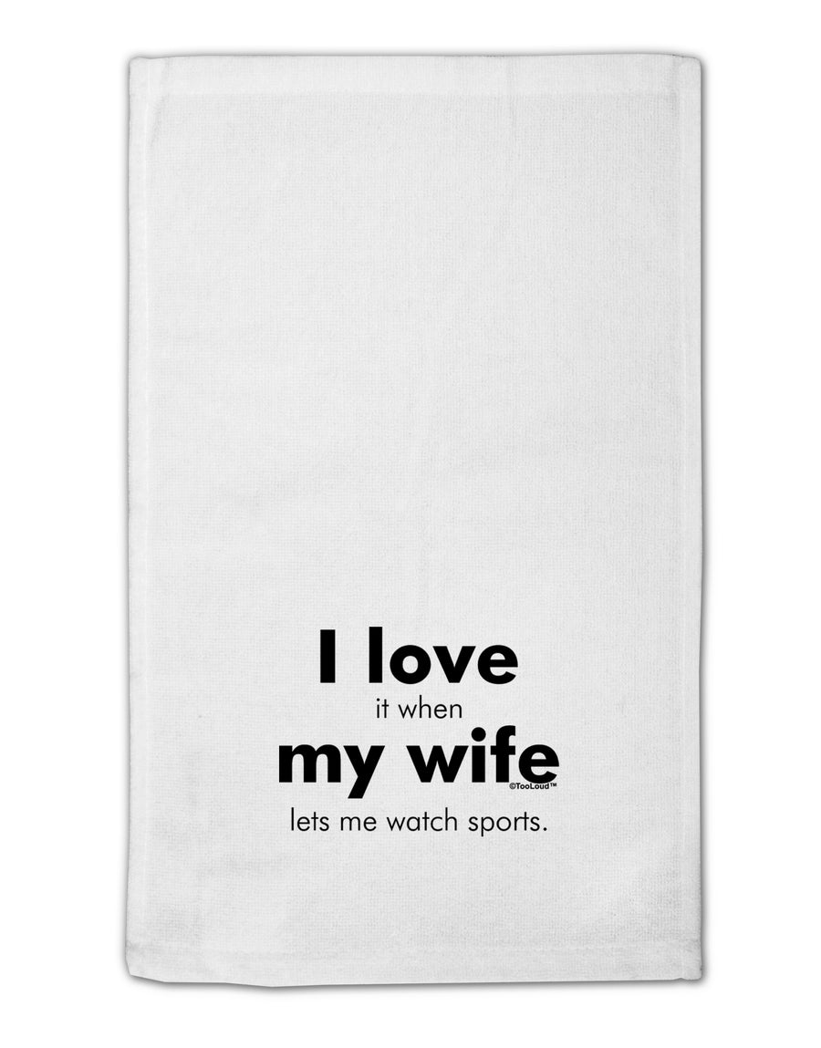 I Love My Wife - Sports 11&#x22;x18&#x22; Dish Fingertip Towel by TooLoud-TooLoud-White-Davson Sales