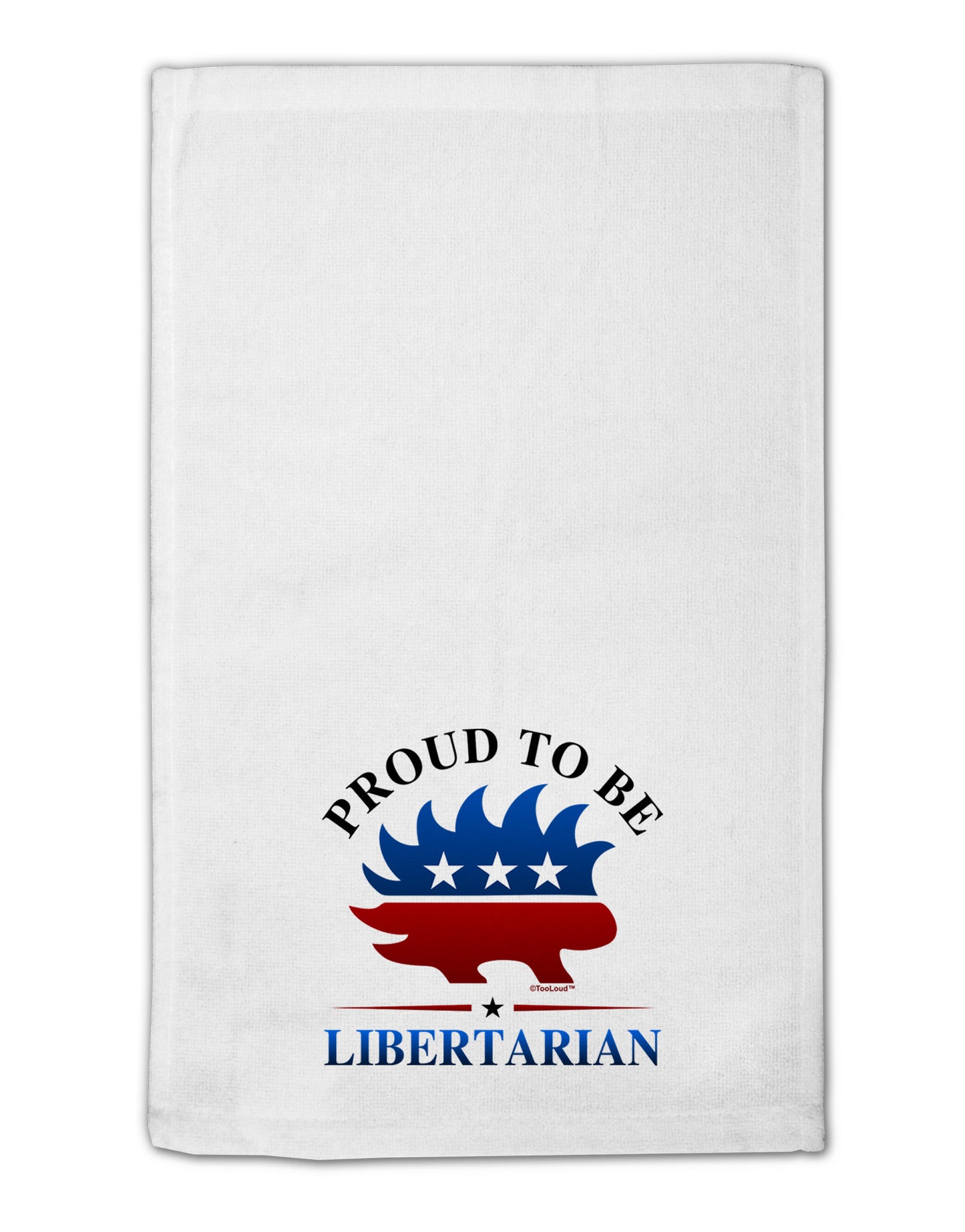 Proud To Be Libertarian 11&#x22;x18&#x22; Dish Fingertip Towel-Fingertip Towel-TooLoud-White-Davson Sales