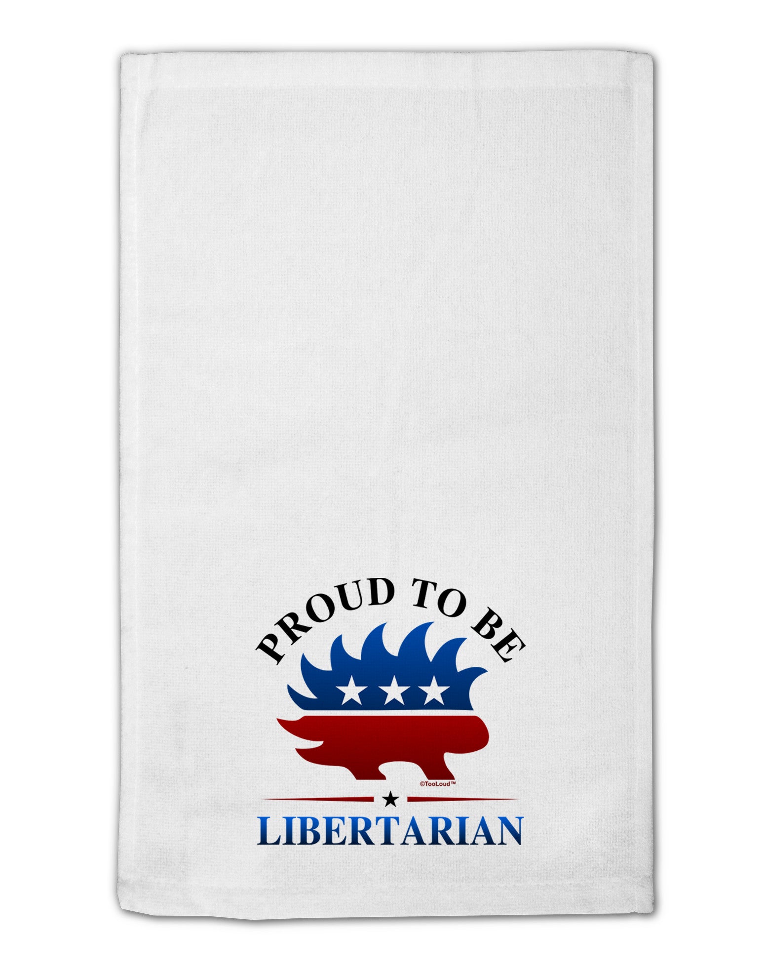 Proud To Be Libertarian 11&#x22;x18&#x22; Dish Fingertip Towel-Fingertip Towel-TooLoud-White-Davson Sales