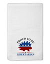 Proud To Be Libertarian 11&#x22;x18&#x22; Dish Fingertip Towel-Fingertip Towel-TooLoud-White-Davson Sales