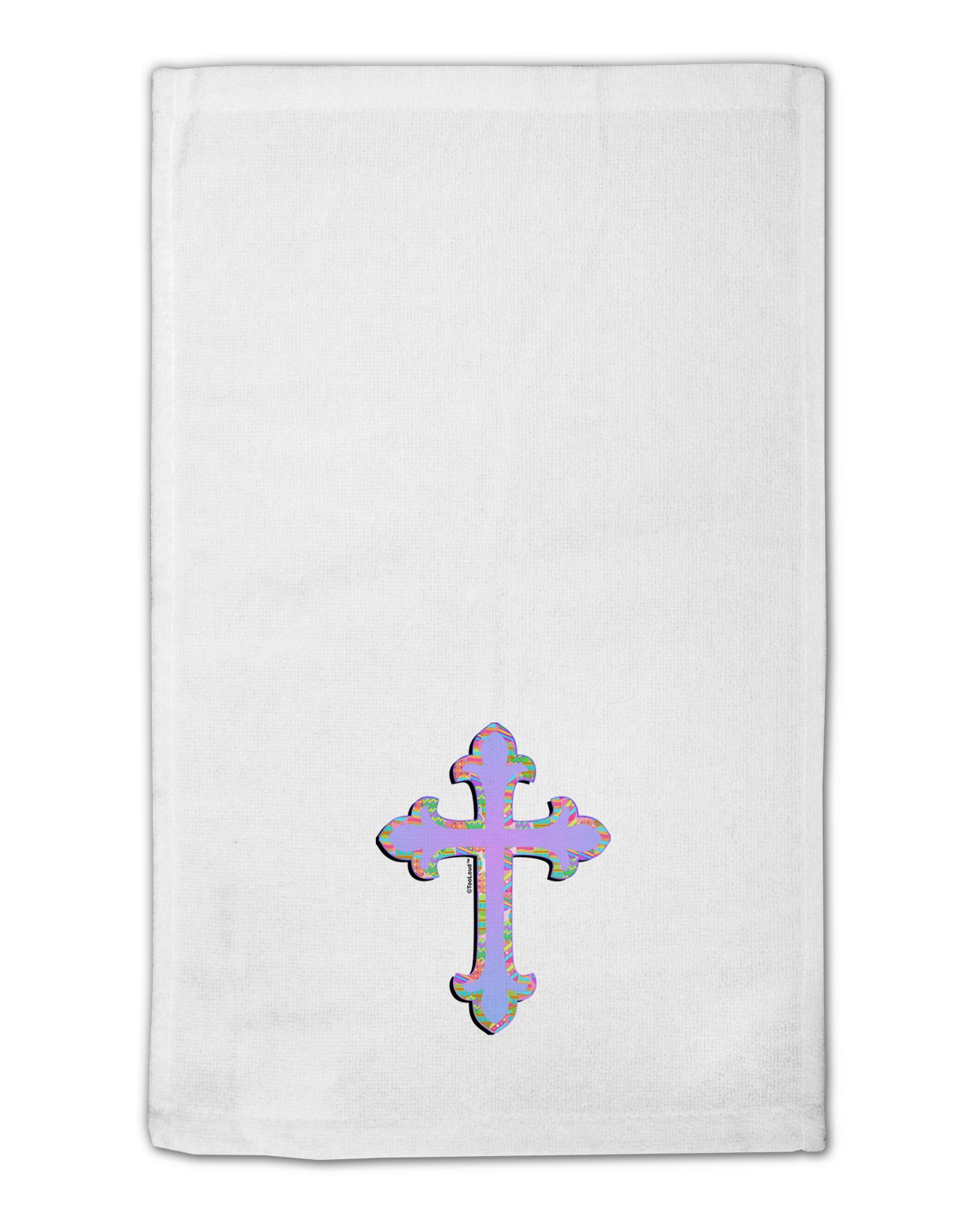 Easter Color Cross 11&#x22;x18&#x22; Dish Fingertip Towel-Fingertip Towel-TooLoud-White-Davson Sales