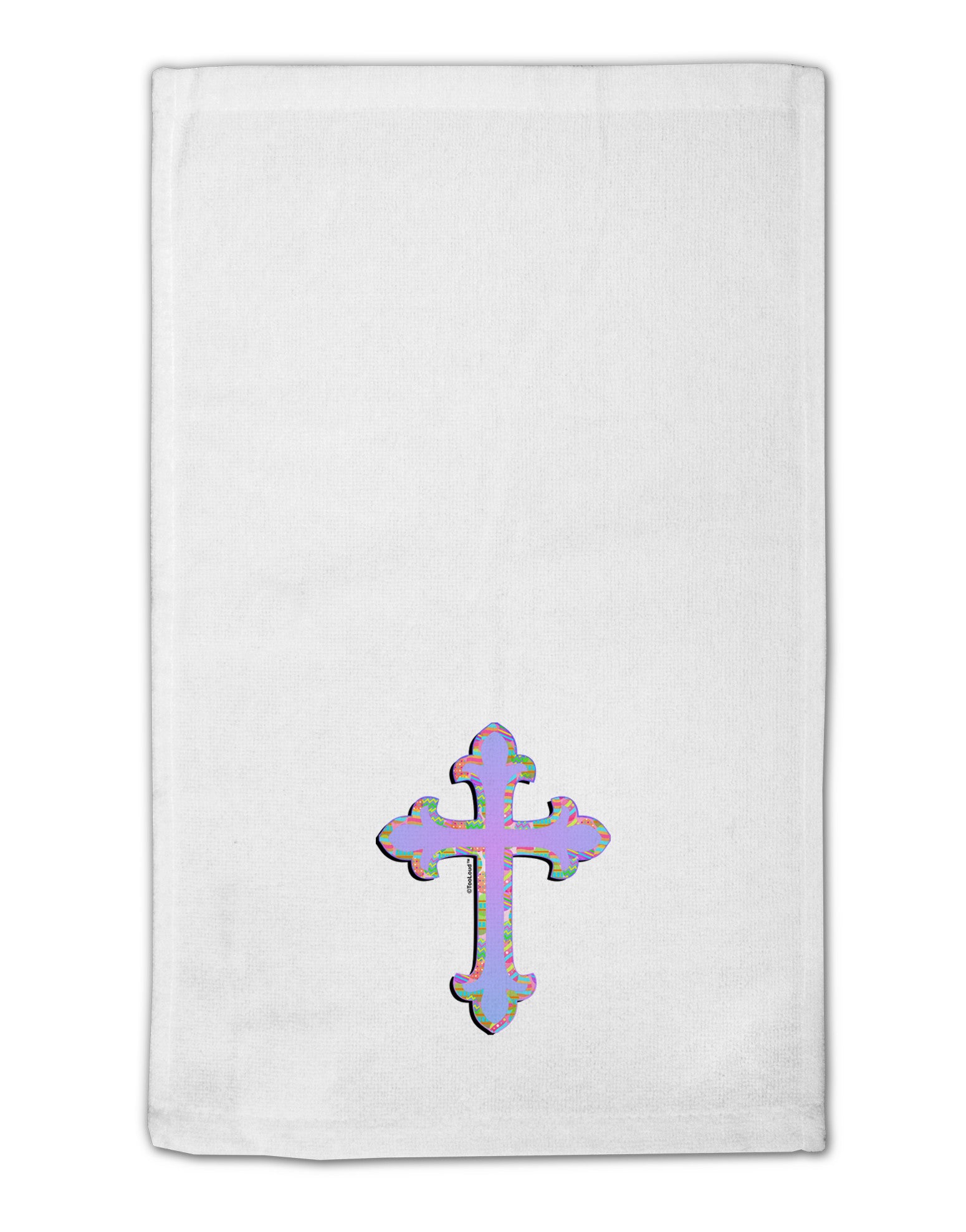 Easter Color Cross 11&#x22;x18&#x22; Dish Fingertip Towel-Fingertip Towel-TooLoud-White-Davson Sales