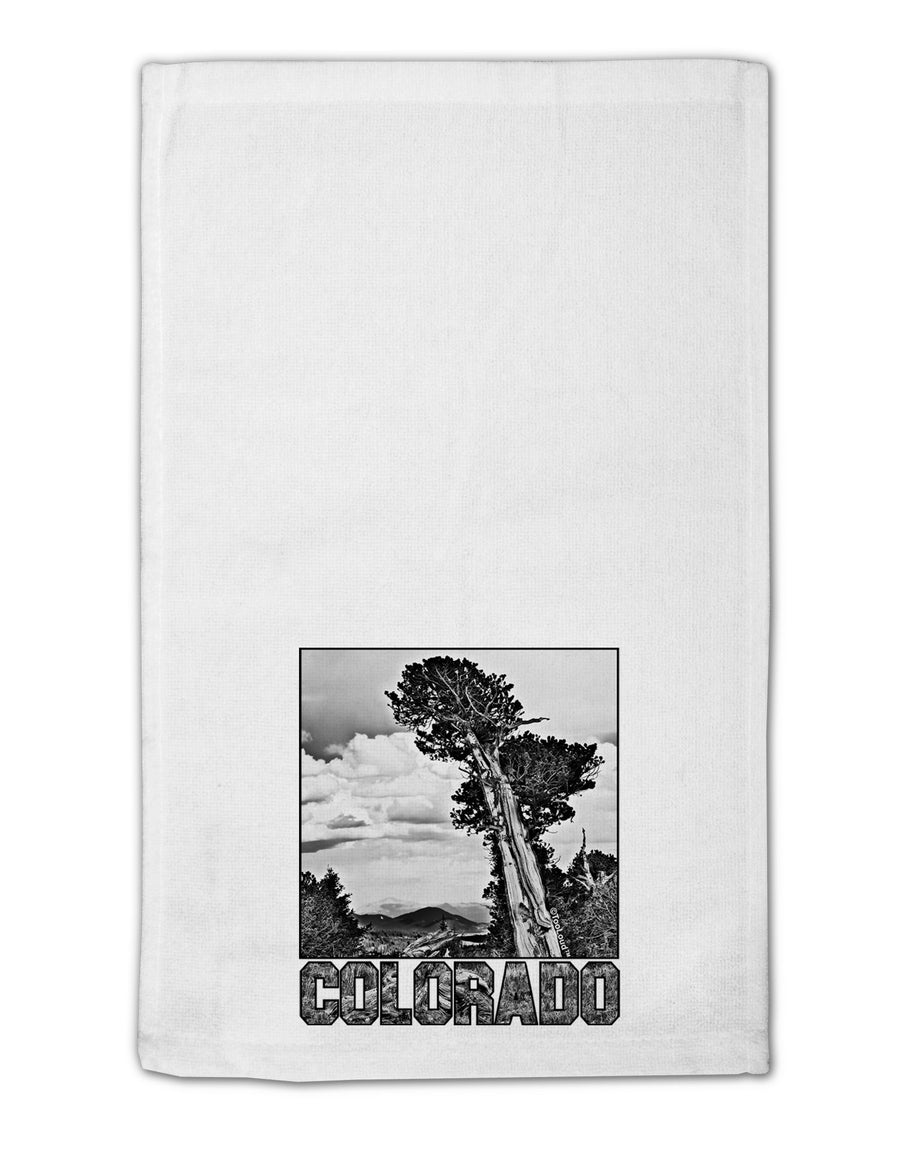 Colorado Landscape Text BW 11&#x22;x18&#x22; Dish Fingertip Towel-Fingertip Towel-TooLoud-White-Davson Sales