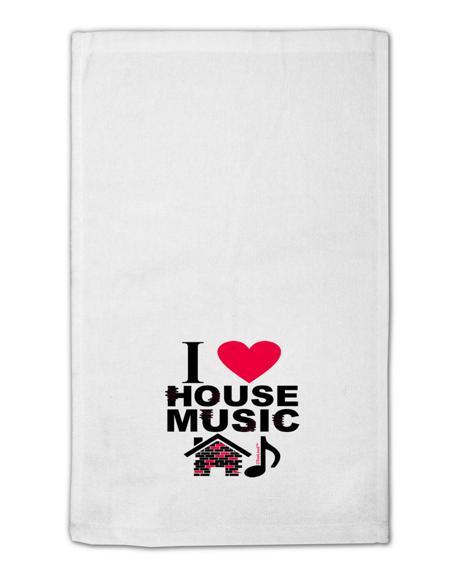 I Love House Pink 11&#x22;x18&#x22; Dish Fingertip Towel-Fingertip Towel-TooLoud-White-Davson Sales