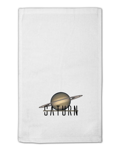 Planet Saturn Text 11&#x22;x18&#x22; Dish Fingertip Towel by TooLoud-Fingertip Towel-TooLoud-White-Davson Sales