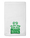 Just Here For The Green Beer 11&#x22;x18&#x22; Dish Fingertip Towel-Fingertip Towel-TooLoud-White-Davson Sales