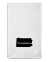 Pennsylvania - United States Shape 11&#x22;x18&#x22; Dish Fingertip Towel by TooLoud-Fingertip Towel-TooLoud-White-Davson Sales