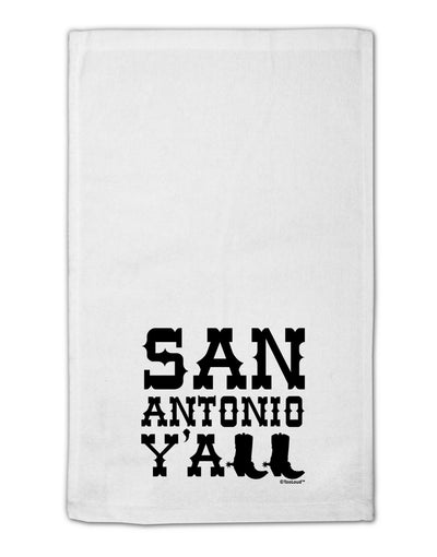 San Antonio Y'all - Boots - Texas Pride 11&#x22;x18&#x22; Dish Fingertip Towel by TooLoud-Fingertip Towel-TooLoud-White-Davson Sales