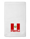 Peru Flag 11&#x22;x18&#x22; Dish Fingertip Towel-Fingertip Towel-TooLoud-White-Davson Sales