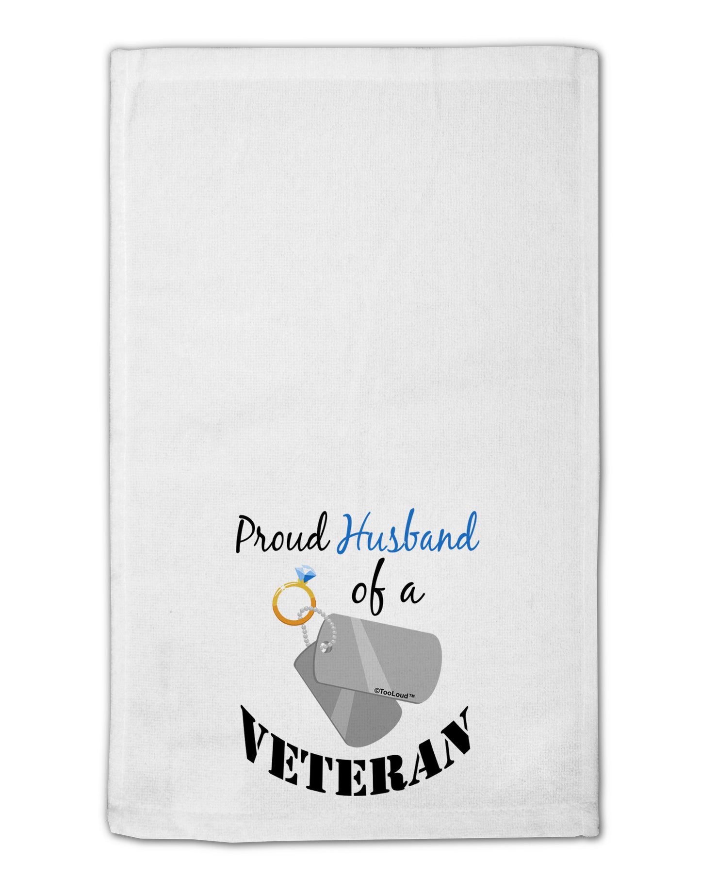 Husband of Veteran 11&#x22;x18&#x22; Dish Fingertip Towel-Fingertip Towel-TooLoud-White-Davson Sales
