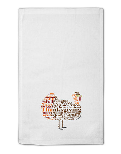 Turkey Typography 11&#x22;x18&#x22; Dish Fingertip Towel-Fingertip Towel-TooLoud-White-Davson Sales