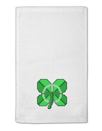 Pixel Four Leaf Clover 11&#x22;x18&#x22; Dish Fingertip Towel-Fingertip Towel-TooLoud-White-Davson Sales