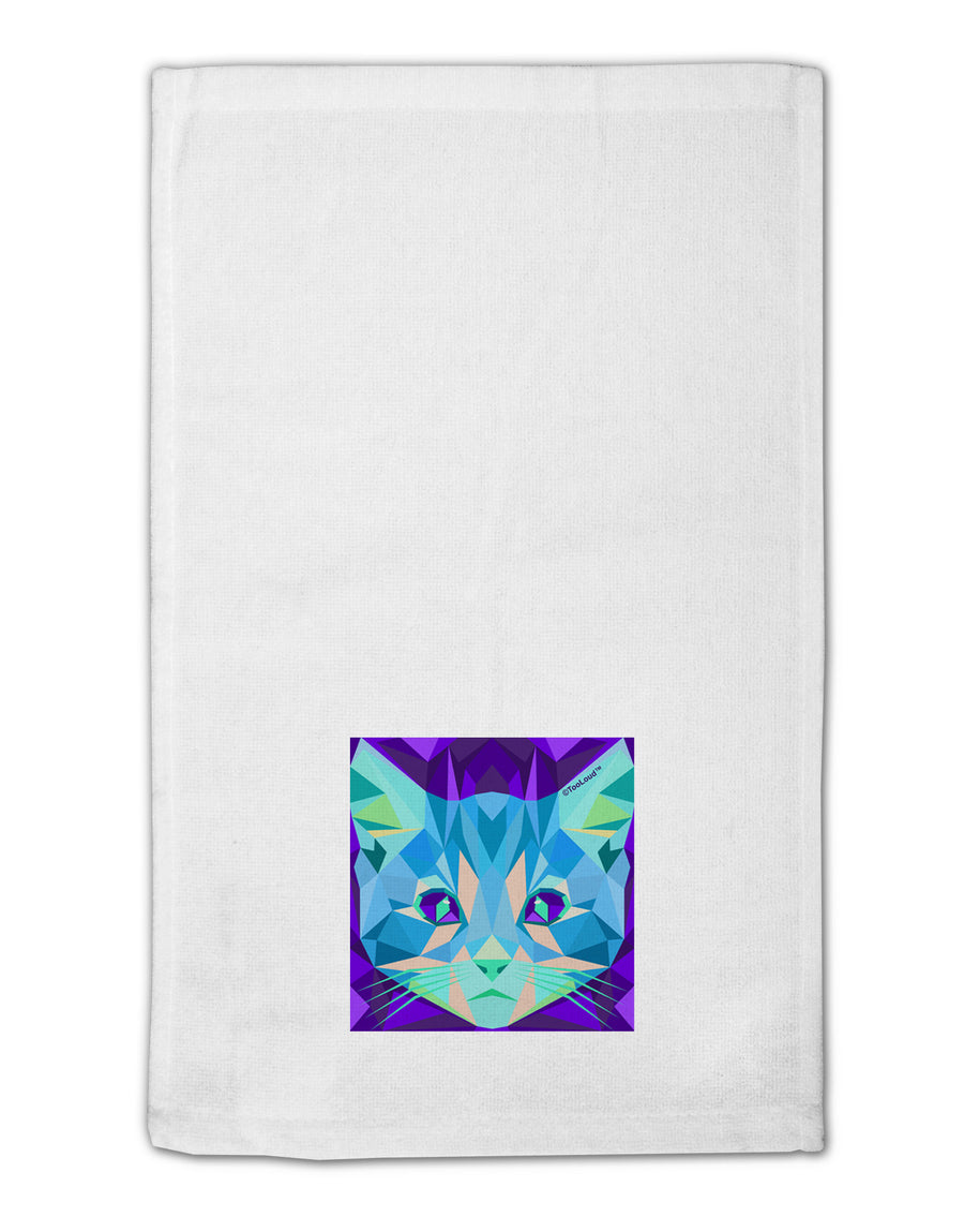 Geometric Kitty Inverted 11&#x22;x18&#x22; Dish Fingertip Towel-Fingertip Towel-TooLoud-White-Davson Sales