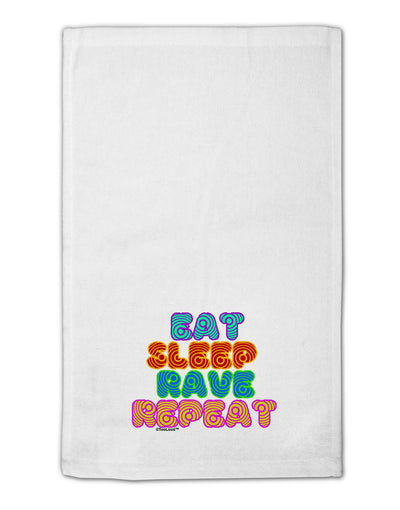 Eat Sleep Rave Repeat Hypnotic 11&#x22;x18&#x22; Dish Fingertip Towel by TooLoud-Fingertip Towel-TooLoud-White-Davson Sales