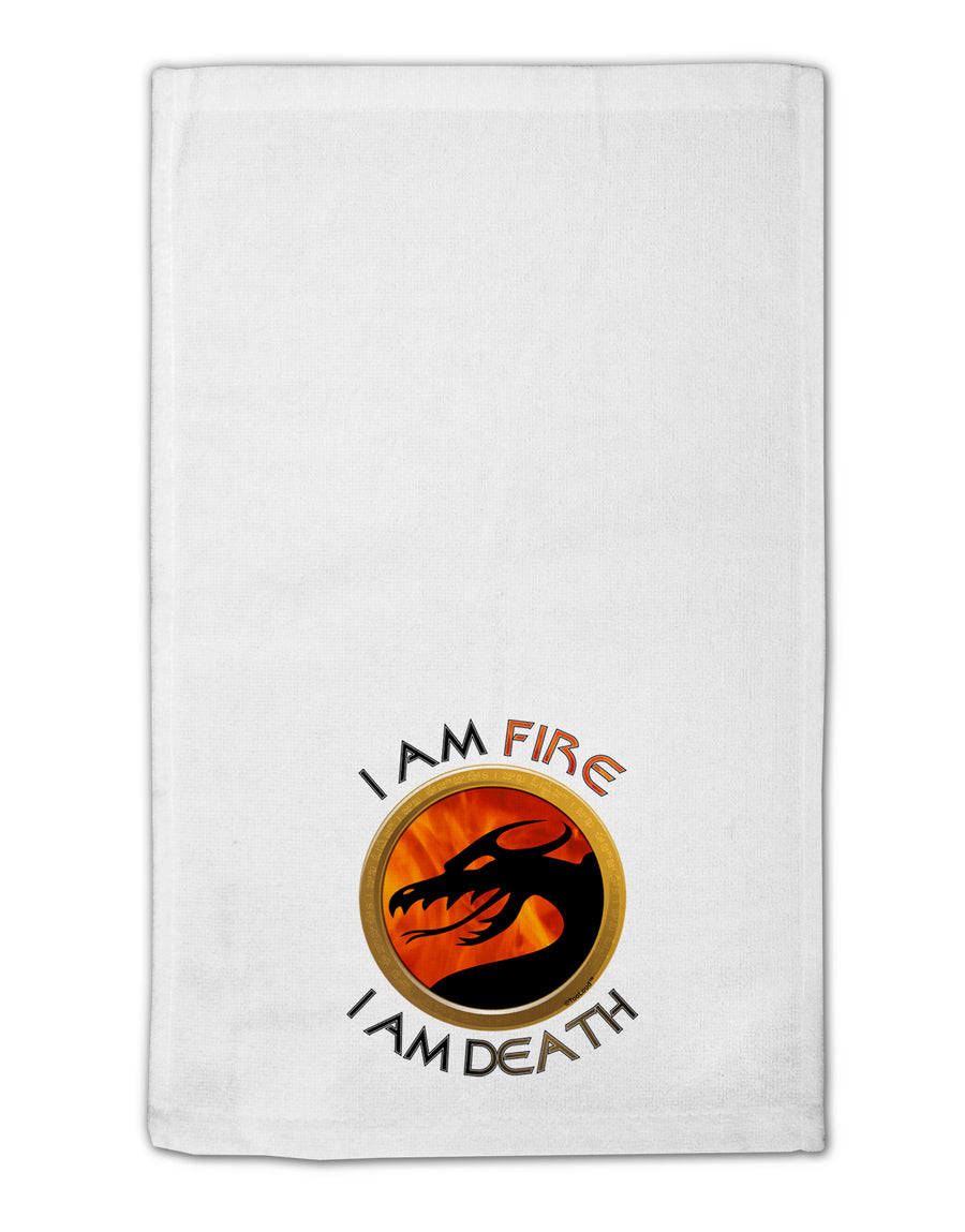 I Am Fire I Am Death 11&#x22;x18&#x22; Dish Fingertip Towel by TooLoud-Fingertip Towel-TooLoud-White-Davson Sales