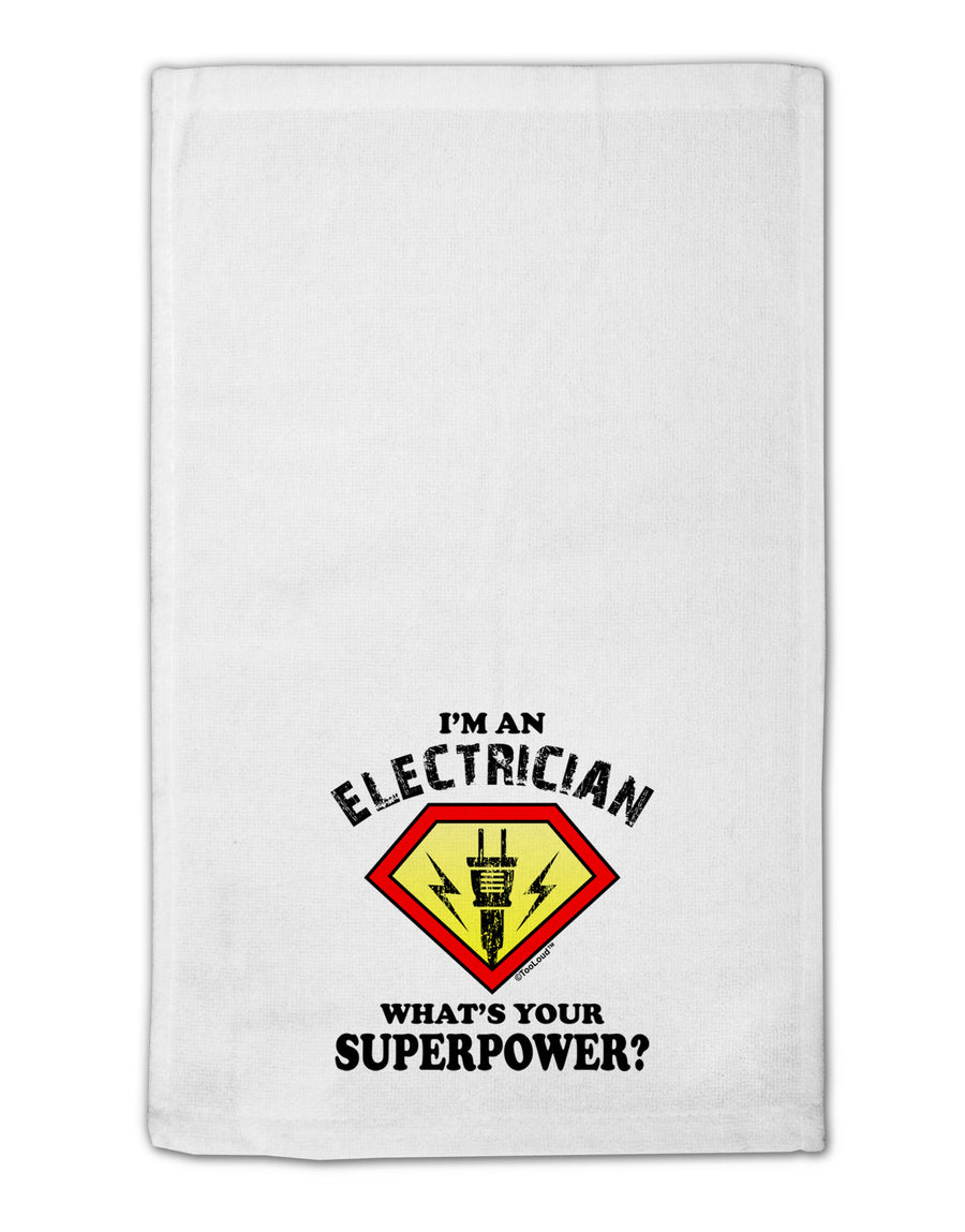 Electrician - Superpower 11&#x22;x18&#x22; Dish Fingertip Towel-Fingertip Towel-TooLoud-White-Davson Sales