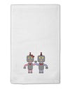 Cute Robot Love 11&#x22;x18&#x22; Dish Fingertip Towel by TooLoud-Fingertip Towel-TooLoud-White-Davson Sales