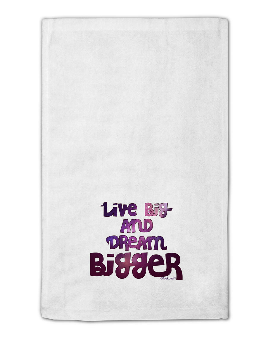 Live Big & Dream Bigger 11&#x22;x18&#x22; Dish Fingertip Towel-Fingertip Towel-TooLoud-White-Davson Sales