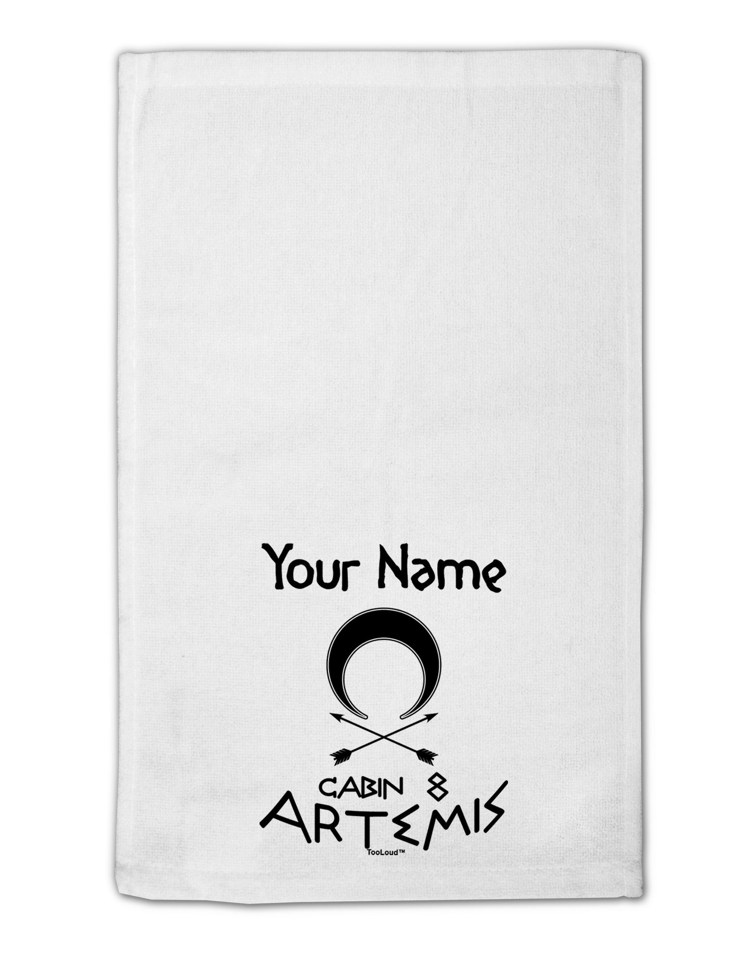 Personalized Cabin 8 Artemis 11&#x22;x18&#x22; Dish Fingertip Towel by TooLoud-Fingertip Towel-TooLoud-White-Davson Sales