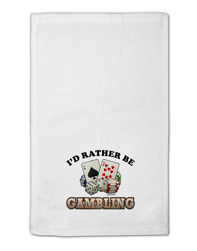 I'd Rather Be Gambling 11&#x22;x18&#x22; Dish Fingertip Towel-Fingertip Towel-TooLoud-White-Davson Sales