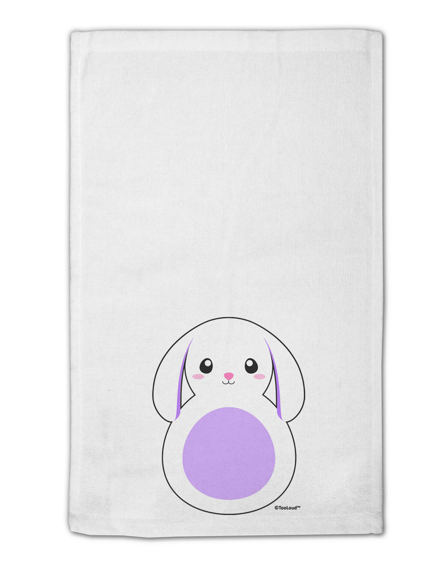 Cute Bunny with Floppy Ears - Purple 11&#x22;x18&#x22; Dish Fingertip Towel by TooLoud-Fingertip Towel-TooLoud-White-Davson Sales