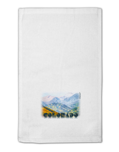 CO Fog Mountains Text 11&#x22;x18&#x22; Dish Fingertip Towel-Fingertip Towel-TooLoud-White-Davson Sales