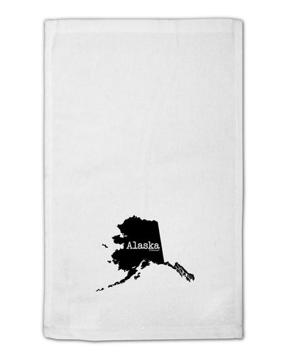 Alaska - United States Shape 11&#x22;x18&#x22; Dish Fingertip Towel-Fingertip Towel-TooLoud-White-Davson Sales