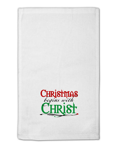 Begins With Christ Text 11&#x22;x18&#x22; Dish Fingertip Towel-Fingertip Towel-TooLoud-White-Davson Sales