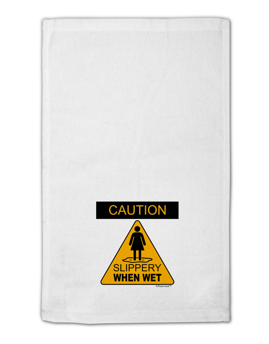 Slippery When Wet 11&#x22;x18&#x22; Dish Fingertip Towel-Fingertip Towel-TooLoud-White-Davson Sales