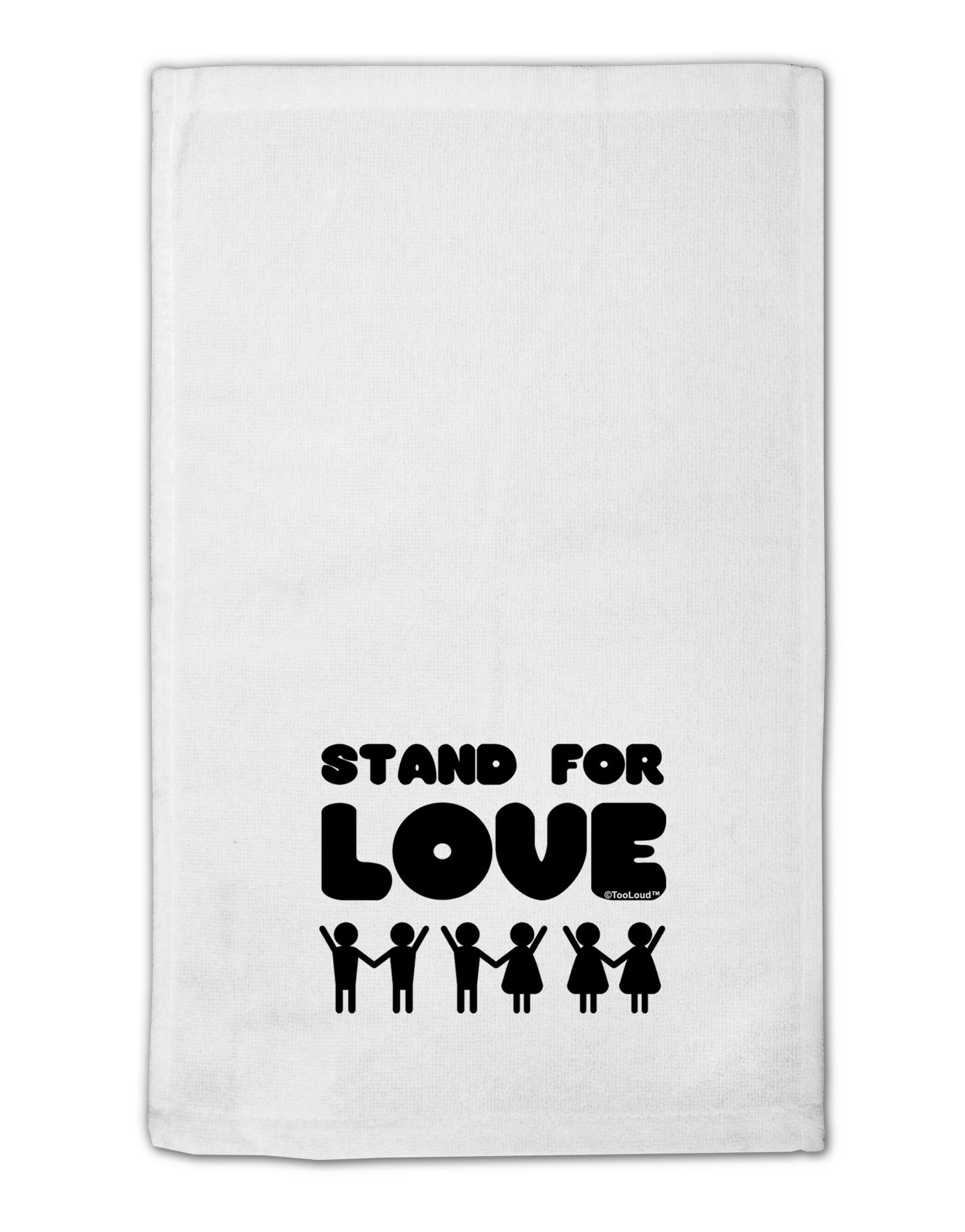 Stand For Love 11&#x22;x18&#x22; Dish Fingertip Towel-Fingertip Towel-TooLoud-White-Davson Sales