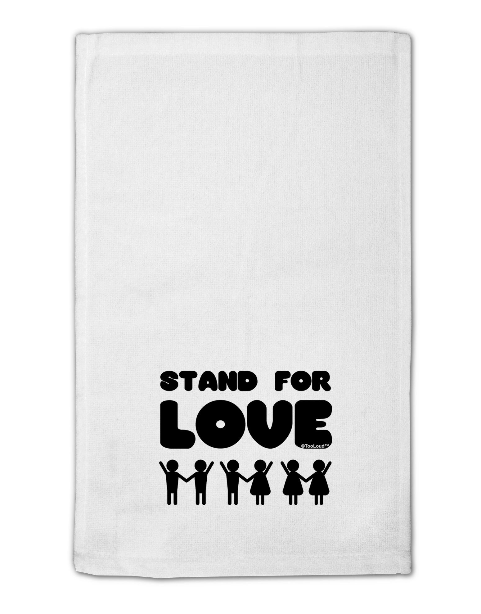 Stand For Love 11&#x22;x18&#x22; Dish Fingertip Towel-Fingertip Towel-TooLoud-White-Davson Sales