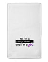 TooLoud Yes I am a Programmer Girl 11&#x22;x18&#x22; Dish Fingertip Towel-Fingertip Towel-TooLoud-White-Davson Sales