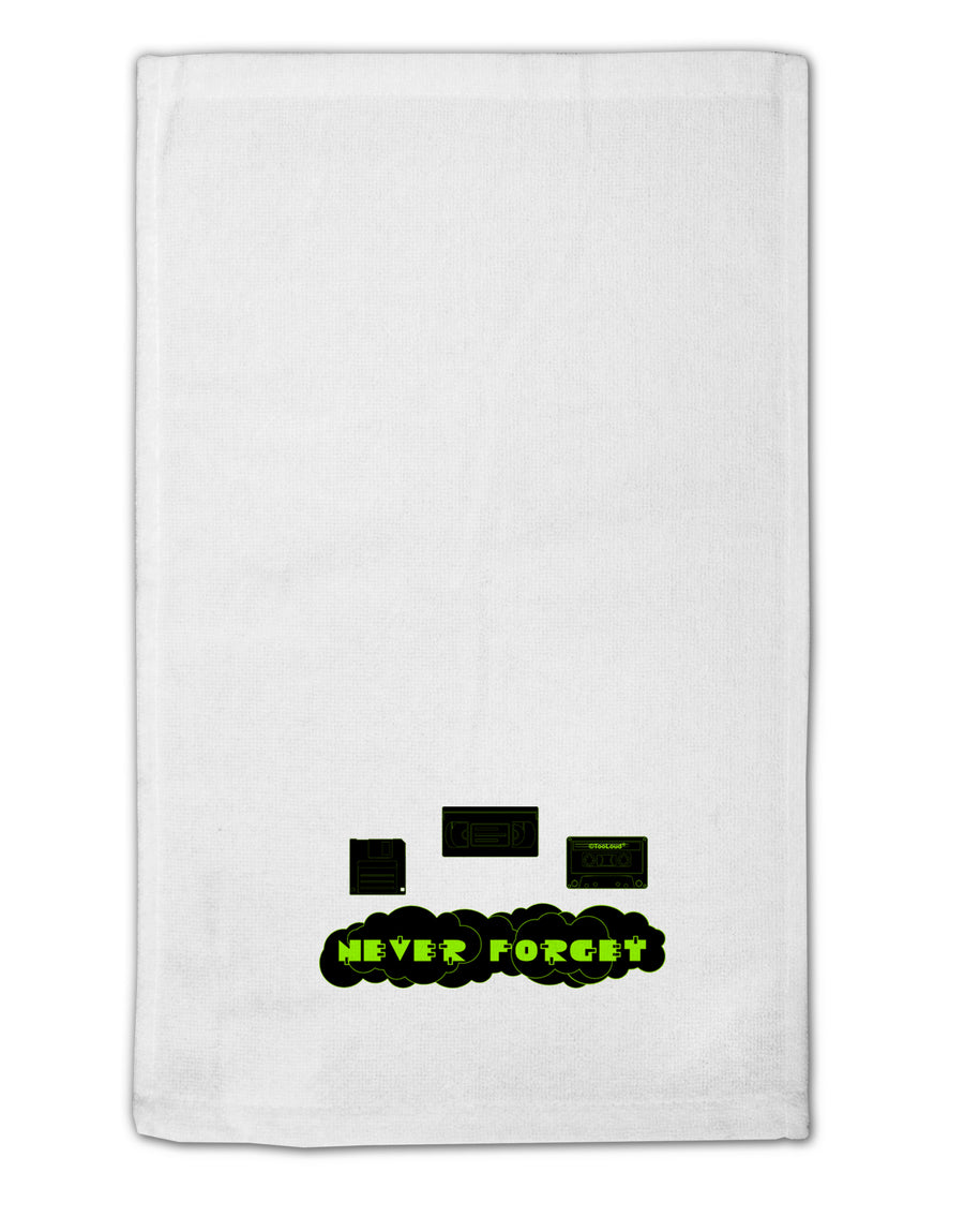 Never Forget Retro 80's Funny 11&#x22;x18&#x22; Dish Fingertip Towel by TooLoud-Fingertip Towel-TooLoud-White-Davson Sales