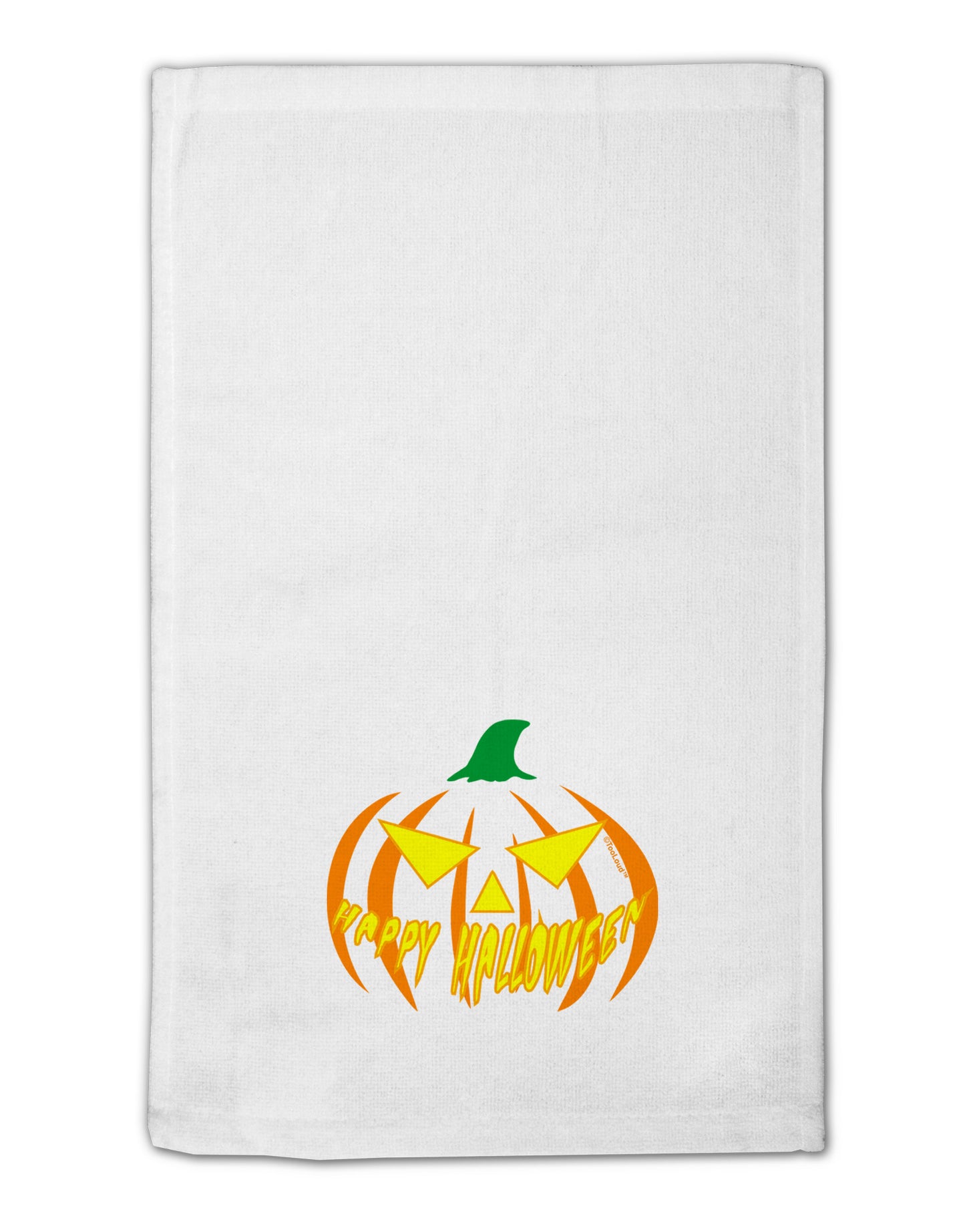 Happy Halloween Jack Yellow 11&#x22;x18&#x22; Dish Fingertip Towel-Fingertip Towel-TooLoud-White-Davson Sales