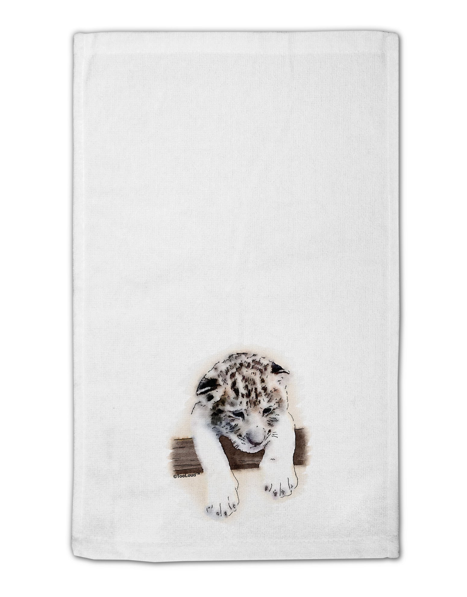 Leopard Cub 11&#x22;x18&#x22; Dish Fingertip Towel-Fingertip Towel-TooLoud-White-Davson Sales