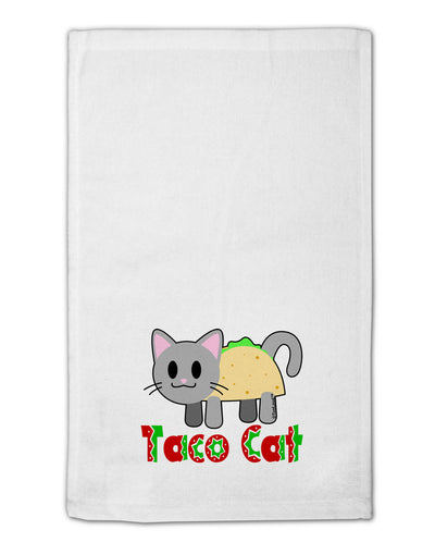 Cute Taco Cat Design Text 11&#x22;x18&#x22; Dish Fingertip Towel by TooLoud-Fingertip Towel-TooLoud-White-Davson Sales