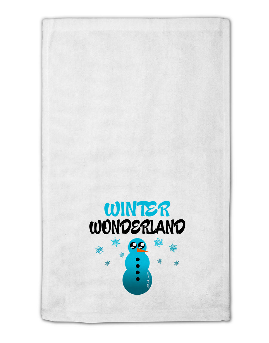 Winter Wonderland Snowman 11&#x22;x18&#x22; Dish Fingertip Towel-Fingertip Towel-TooLoud-White-Davson Sales