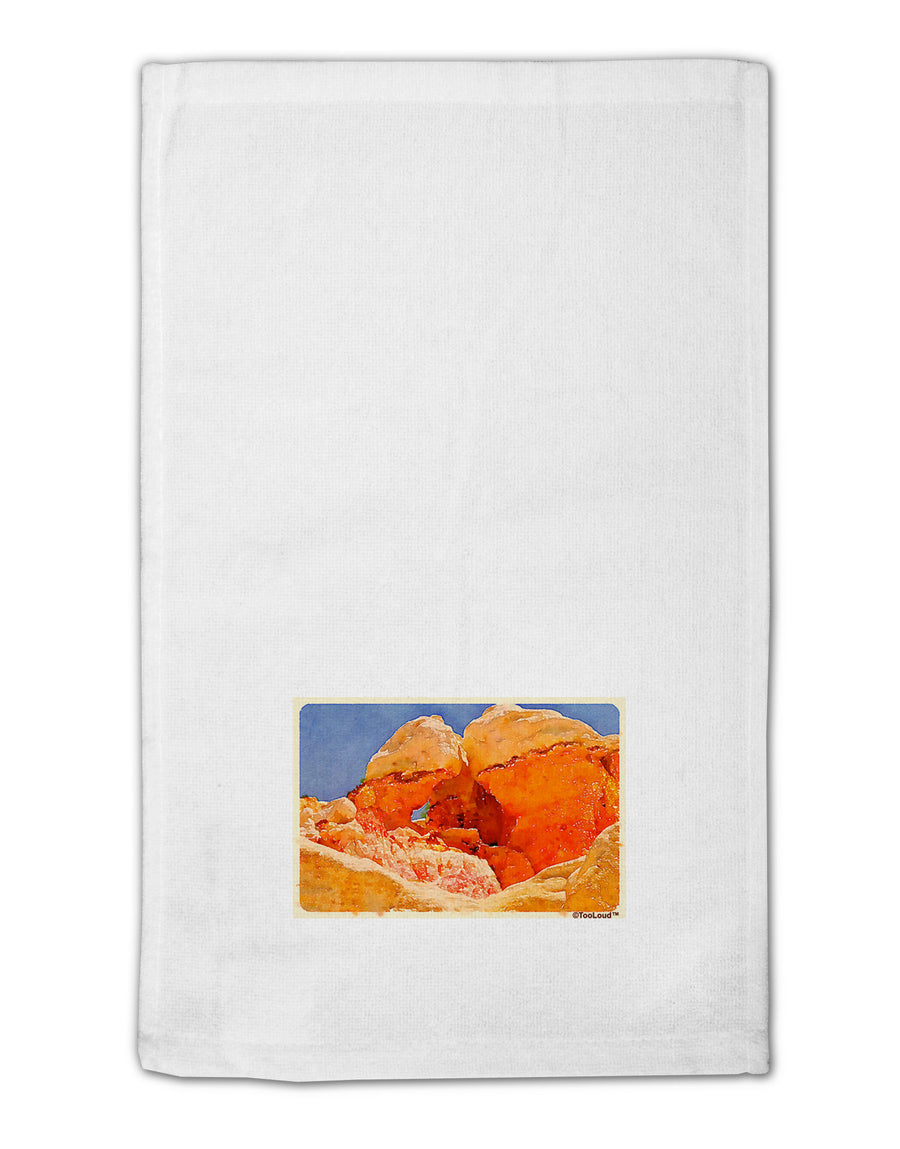 Desert Landscape Watercolor 11&#x22;x18&#x22; Dish Fingertip Towel-Fingertip Towel-TooLoud-White-Davson Sales