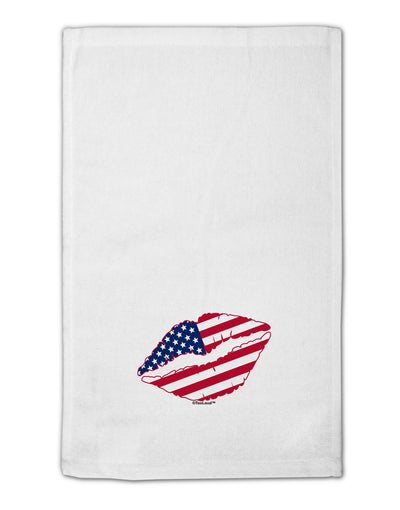 American Flag Lipstick 11&#x22;x18&#x22; Dish Fingertip Towel by TooLoud-Fingertip Towel-TooLoud-White-Davson Sales