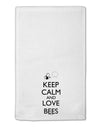 Keep Calm and Love Bees 11&#x22;x18&#x22; Dish Fingertip Towel-Fingertip Towel-TooLoud-White-Davson Sales