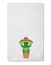 Fiesta Cactus Poncho 11&#x22;x18&#x22; Dish Fingertip Towel by TooLoud-Fingertip Towel-TooLoud-White-Davson Sales