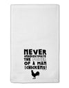 A Man With Chickens 11&#x22;x18&#x22; Dish Fingertip Towel by TooLoud-Fingertip Towel-TooLoud-White-Davson Sales