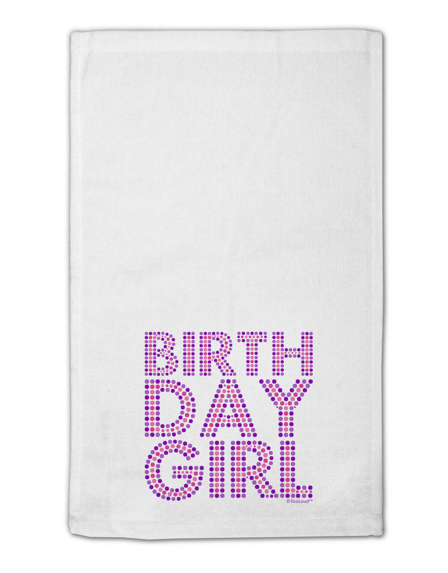 Birthday Girl - Pink and Purple Dots 11&#x22;x18&#x22; Dish Fingertip Towel by TooLoud-Fingertip Towel-TooLoud-White-Davson Sales