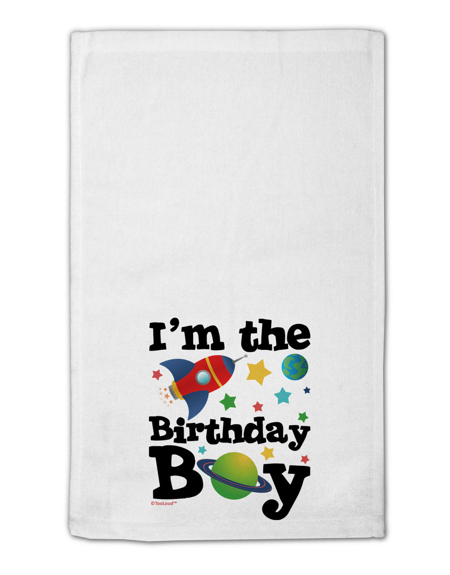 I'm the Birthday Boy - Outer Space Design 11&#x22;x18&#x22; Dish Fingertip Towel by TooLoud-Fingertip Towel-TooLoud-White-Davson Sales