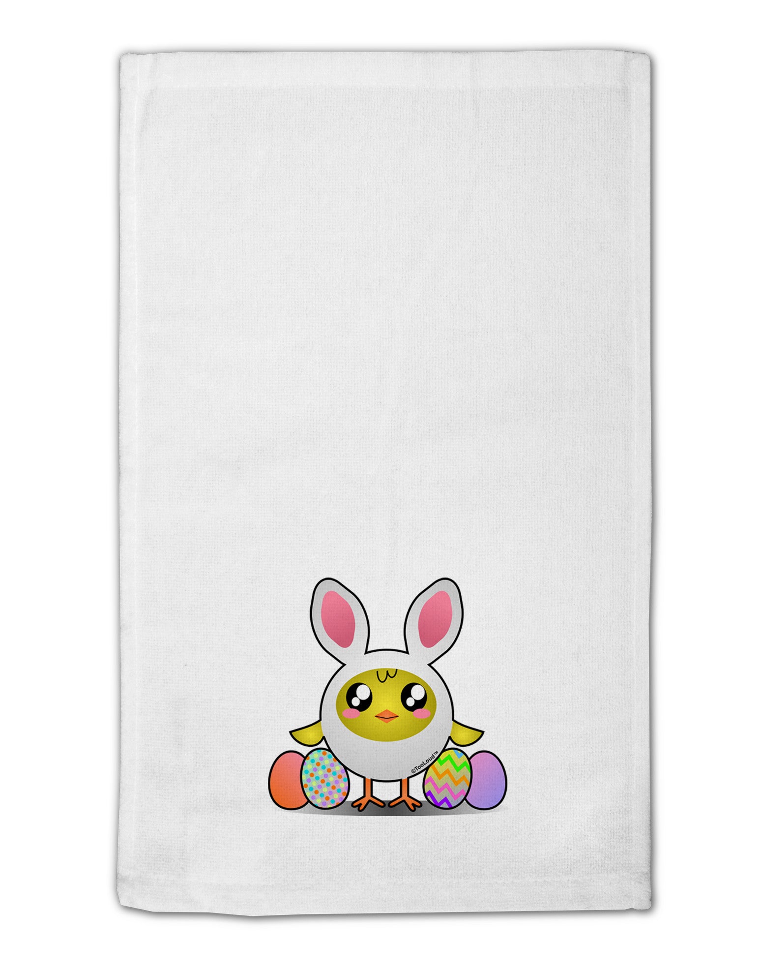 Chick In Bunny Costume 11&#x22;x18&#x22; Dish Fingertip Towel-Fingertip Towel-TooLoud-White-Davson Sales
